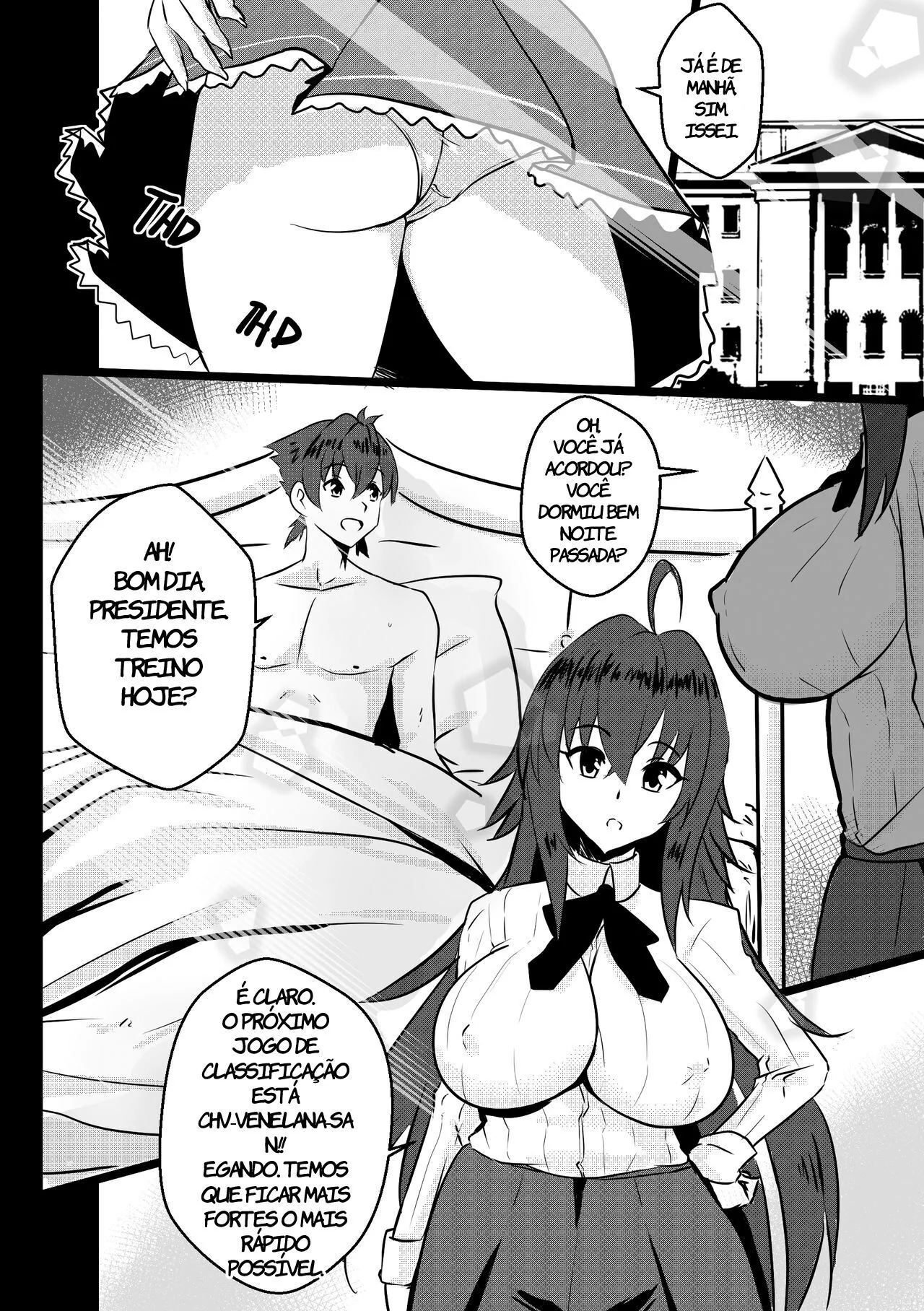 High School DxD: B-Tezão da Piranha Presidente - Hentai HQ Brasileiro