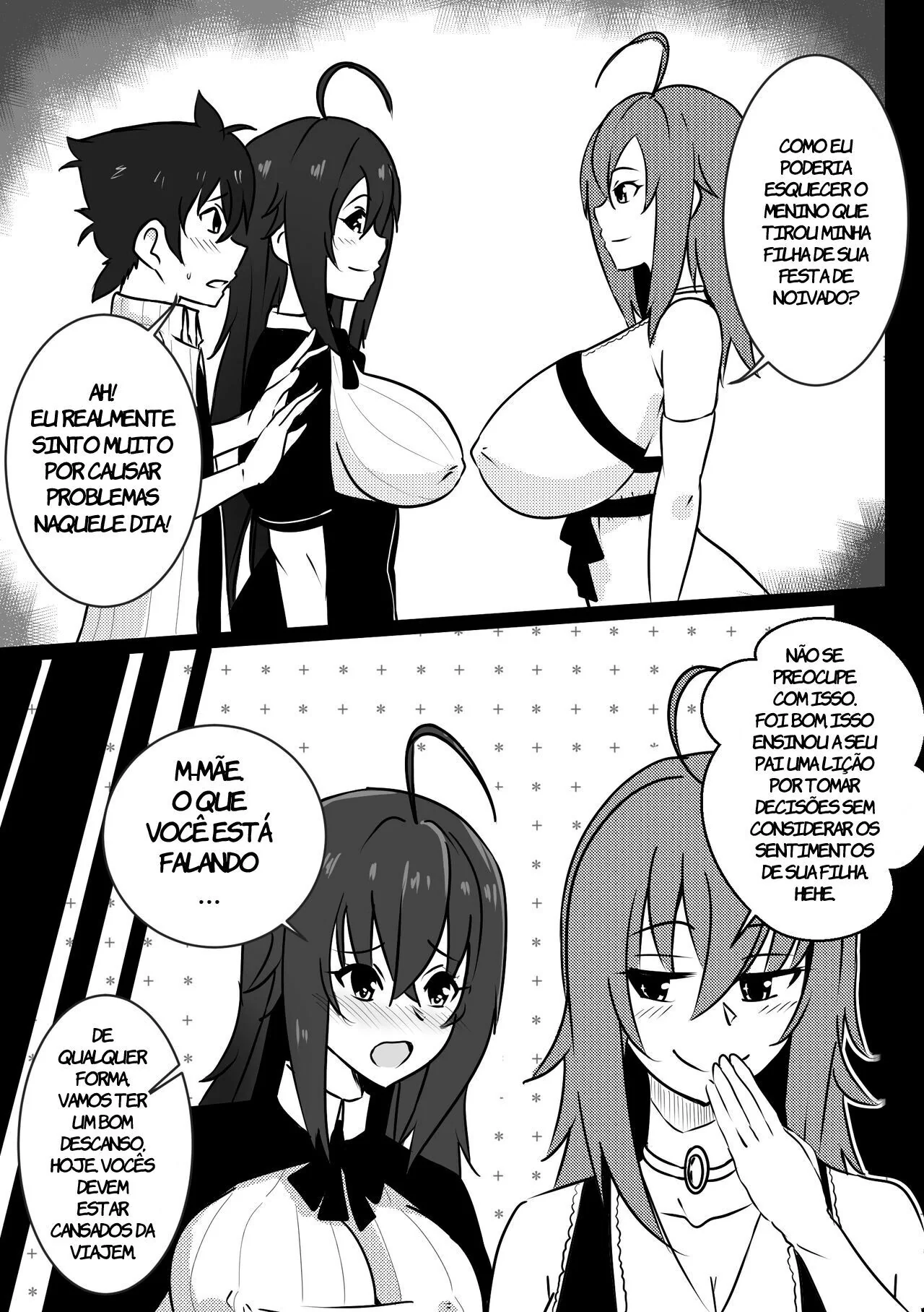 High School DxD: B-Trayal 23 – A Piranha da Presidente Colegial Quer a Rola do Issei na Hentai HQ Brasileira