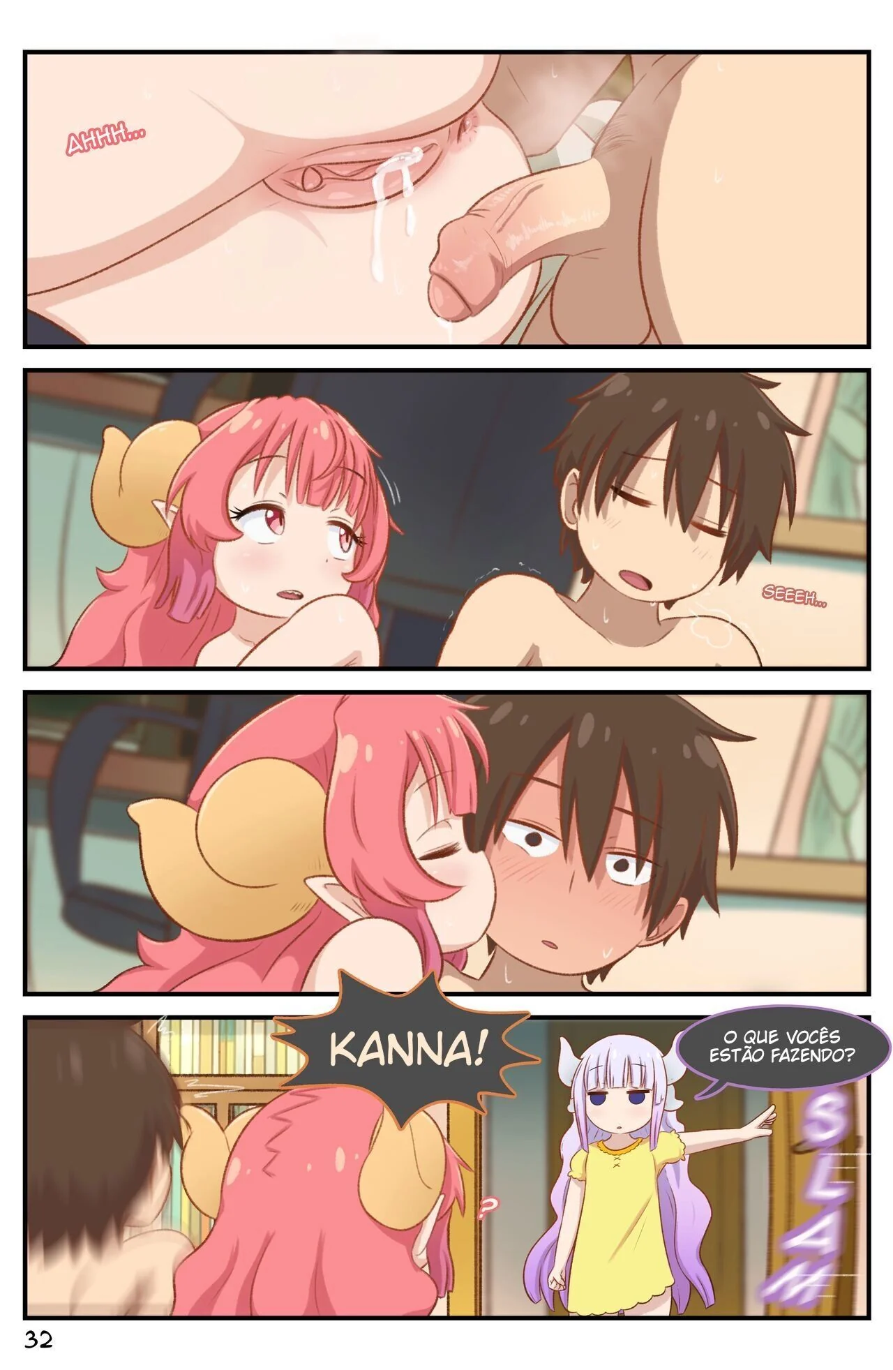 Ilulu leva a piroca de Taketo Aida - Hentai de Piranha em HQ Brasileiro