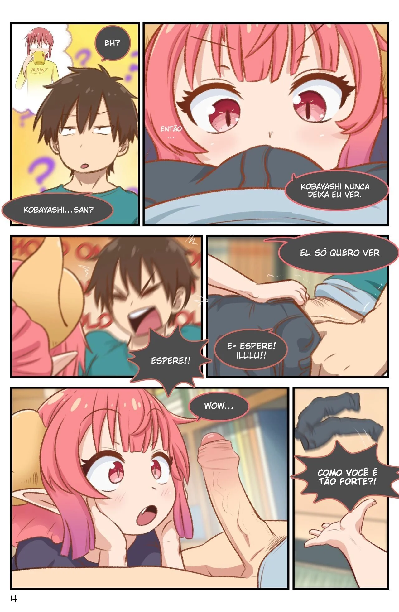 Ilulu leva a piroca de Taketo Aida - Hentai de Piranha em HQ Brasileiro