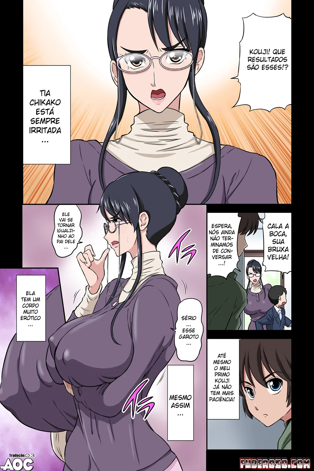 Incesto Bestial: Tia Chikako Dominada Pelo Sobrinho Tarado" em Hentai HQ