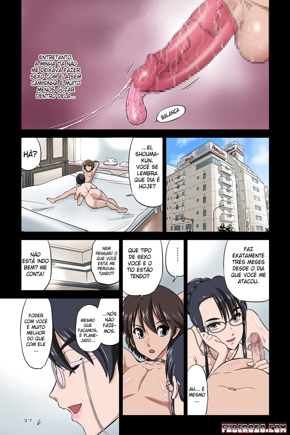 Incesto Bestial: Tia Chikako Dominada Pelo Sobrinho Tarado" em Hentai HQ