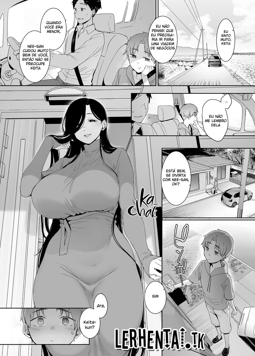 Incesto com a Tia Piranha - Keita se diverte com a buceta da milf gostosa em HQ Brasileiro