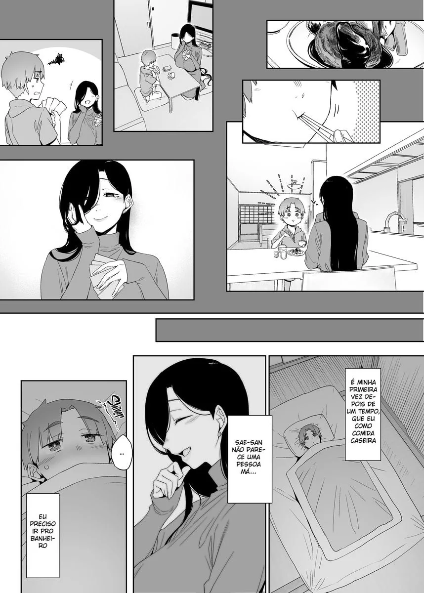 Incesto com a Tia Piranha - Keita se diverte com a buceta da milf gostosa em HQ Brasileiro