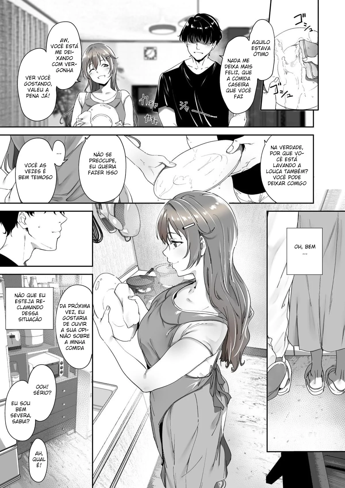 Irmã safada libera a buceta pro namorado da piranha em Hentai HQ Brasileiro