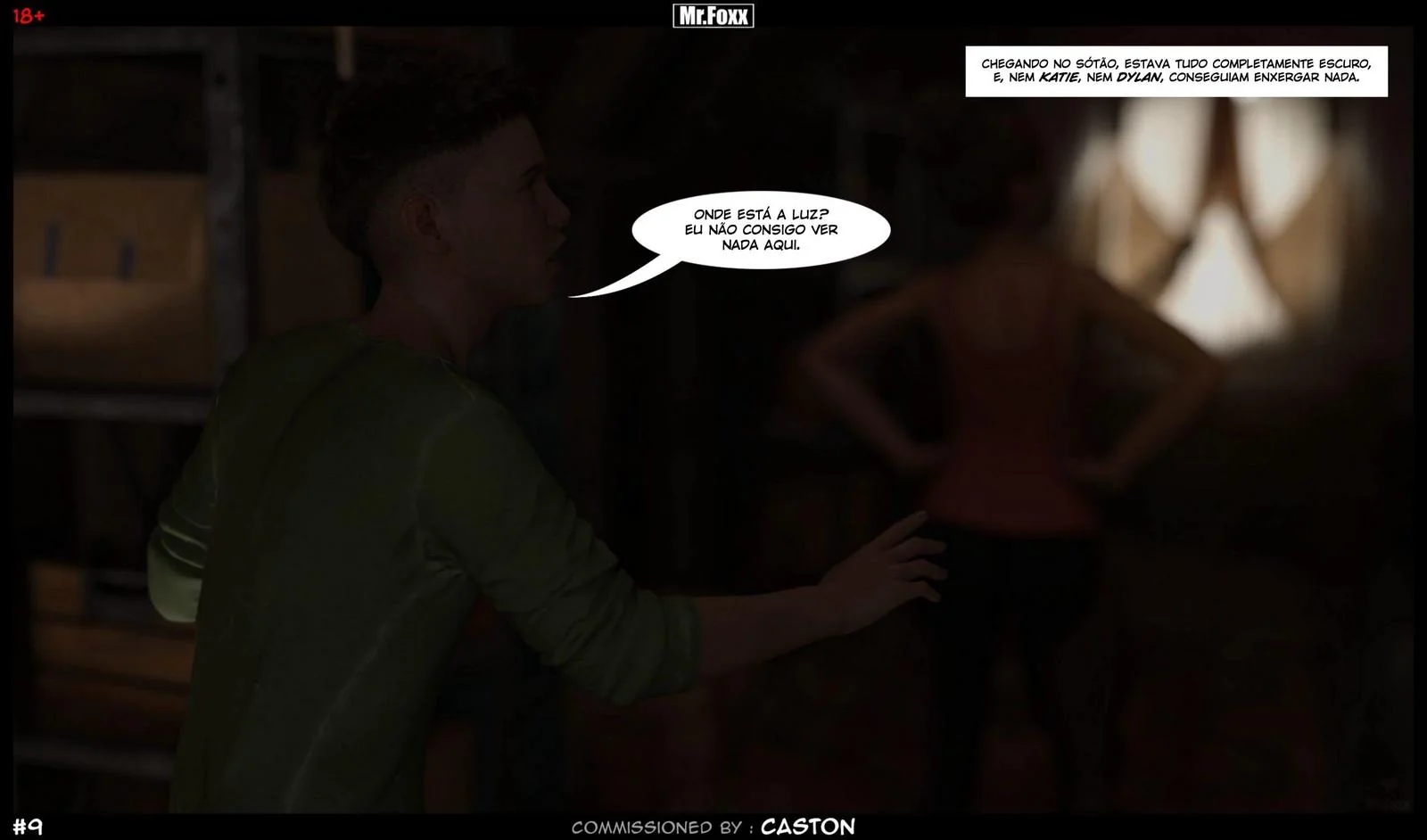 Irmãos safados se divertem sozinhos em casa - Hentai 3D em HQ Brasileiro