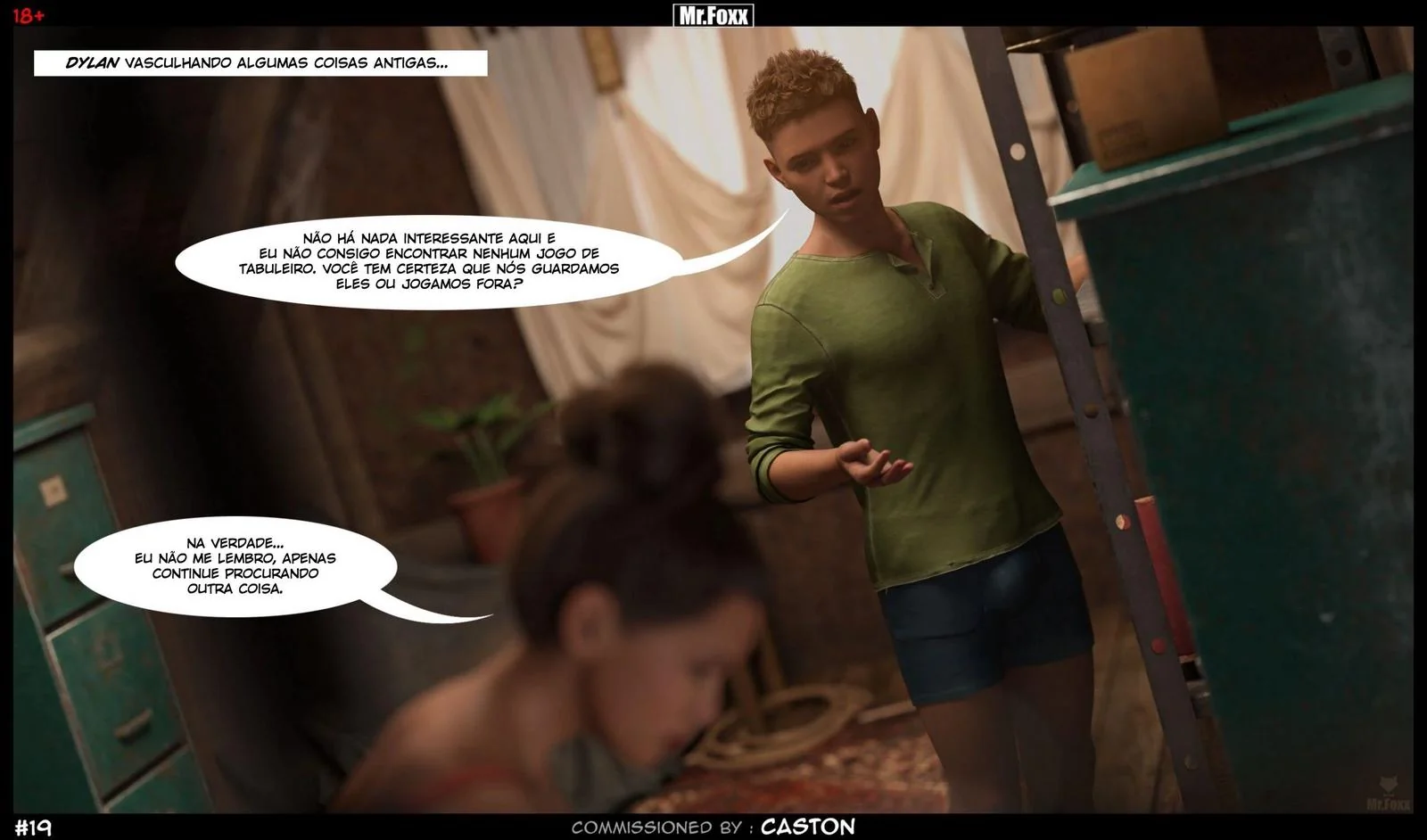 Irmãos safados se divertem sozinhos em casa - Hentai 3D em HQ Brasileiro