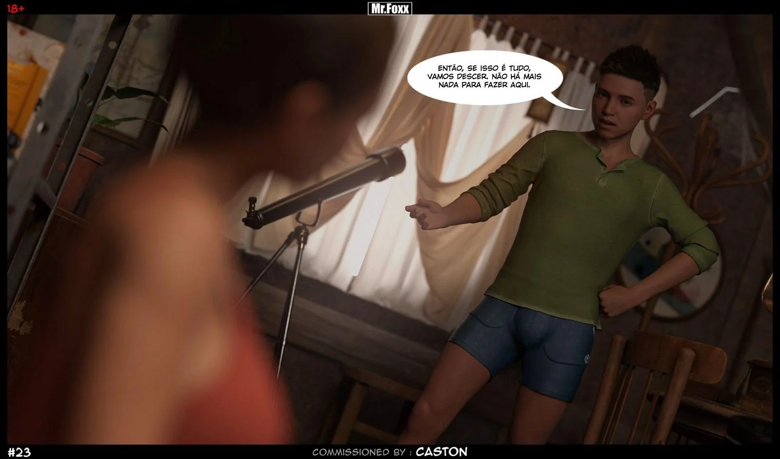 Irmãos safados se divertem sozinhos em casa - Hentai 3D em HQ Brasileiro