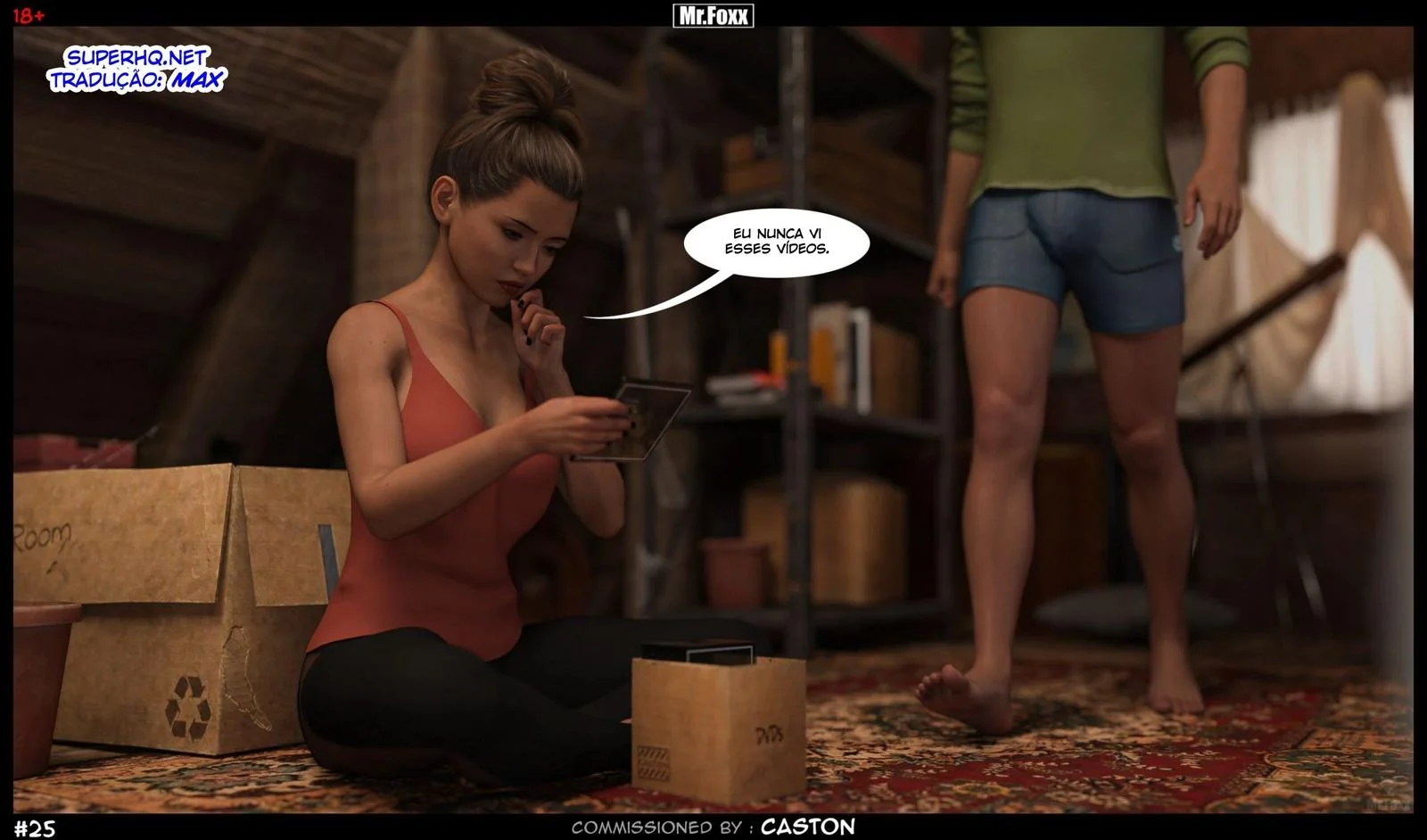 Irmãos safados se divertem sozinhos em casa - Hentai 3D em HQ Brasileiro