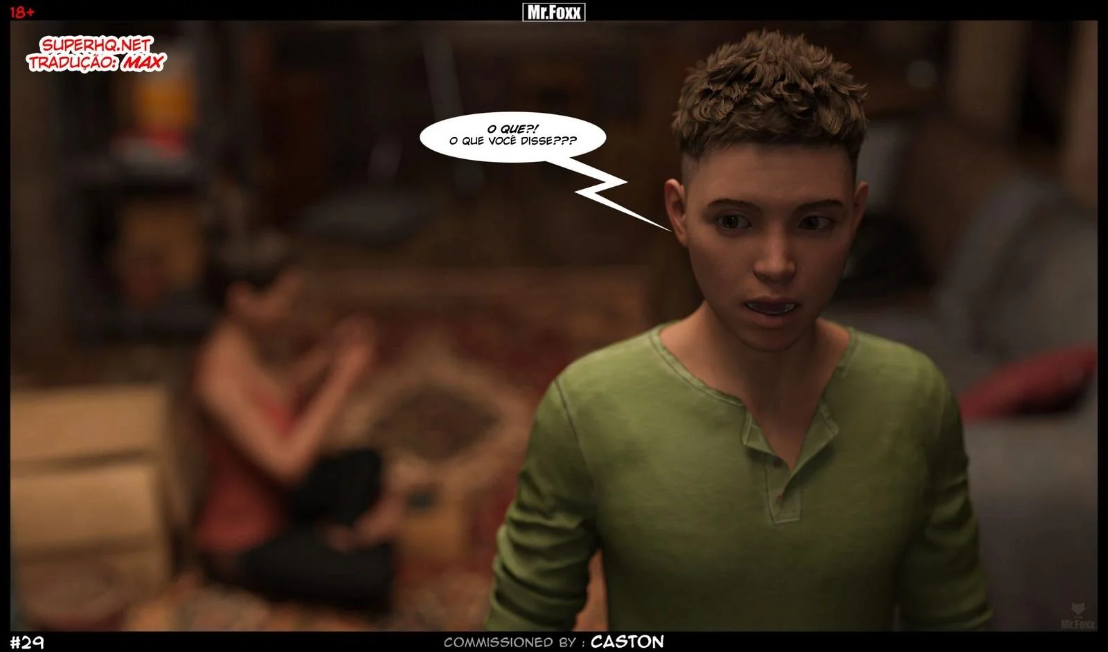 Irmãos safados se divertem sozinhos em casa - Hentai 3D em HQ Brasileiro