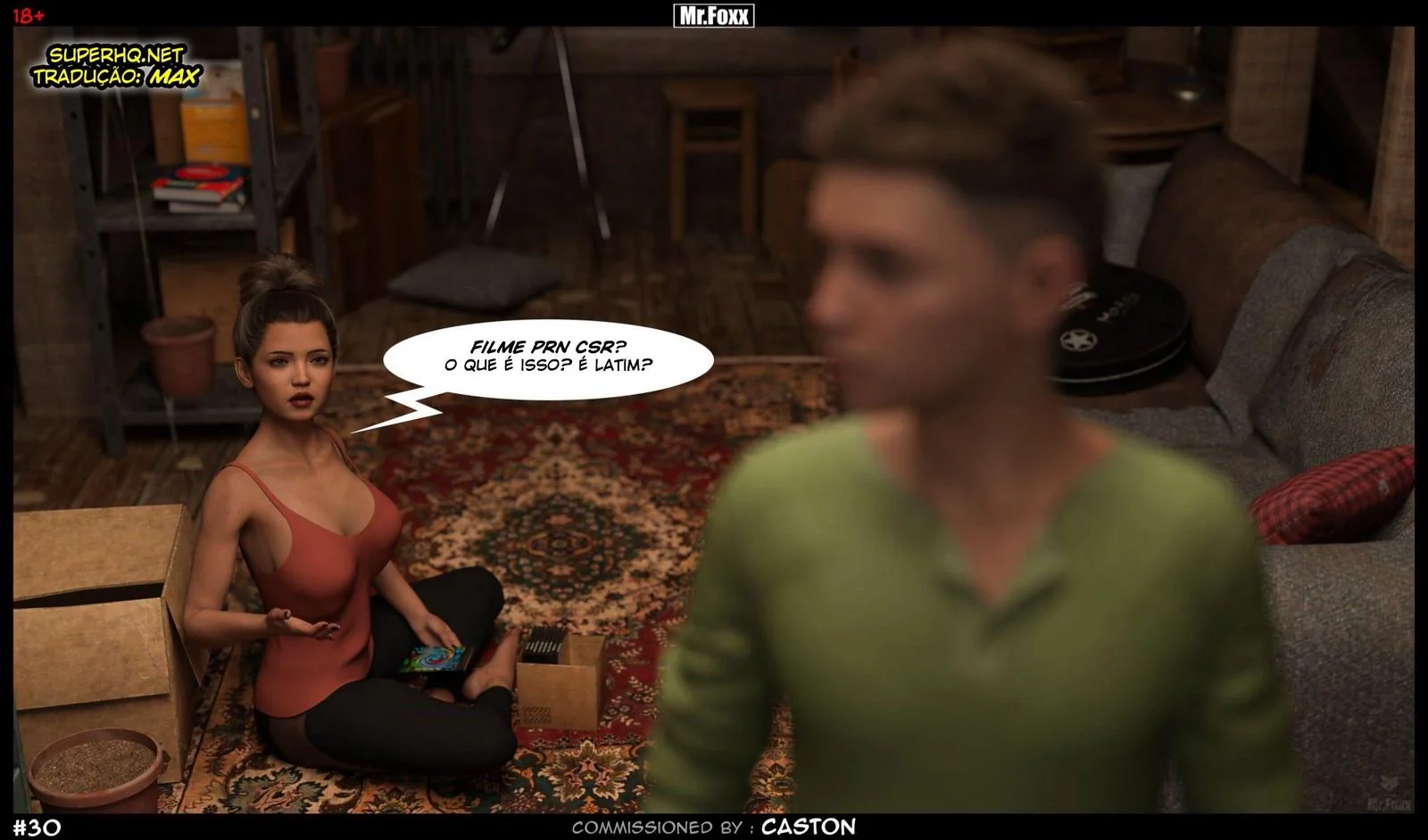 Irmãos safados se divertem sozinhos em casa - Hentai 3D em HQ Brasileiro