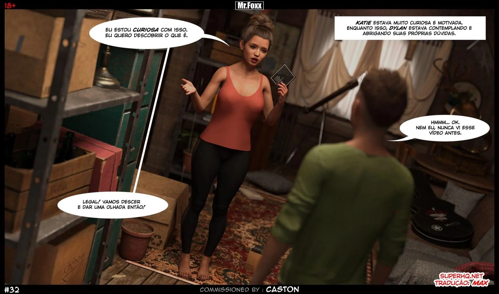 Irmãos safados se divertem sozinhos em casa - Hentai 3D em HQ Brasileiro