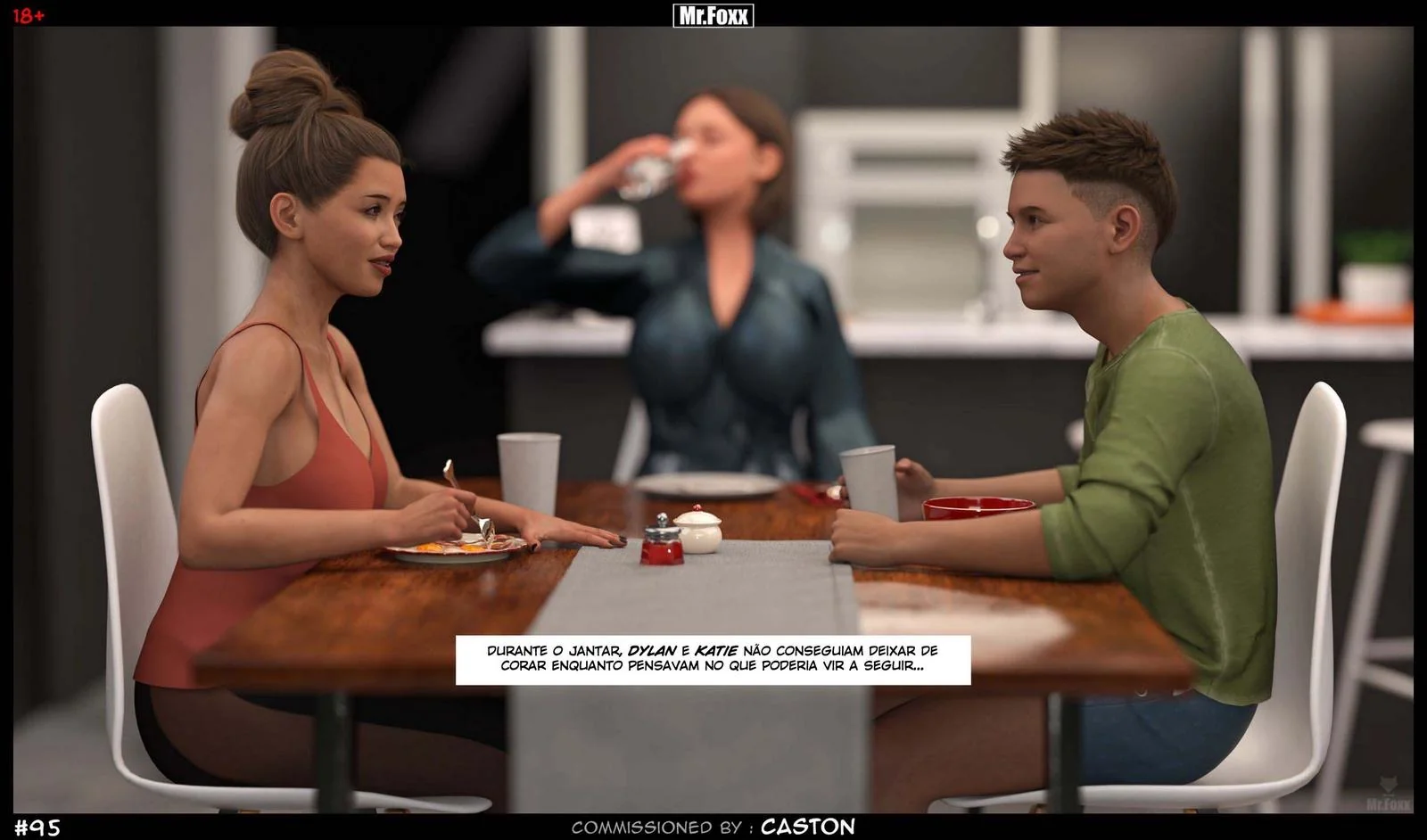 Irmãos safados se divertem sozinhos em casa - Hentai 3D em HQ Brasileiro