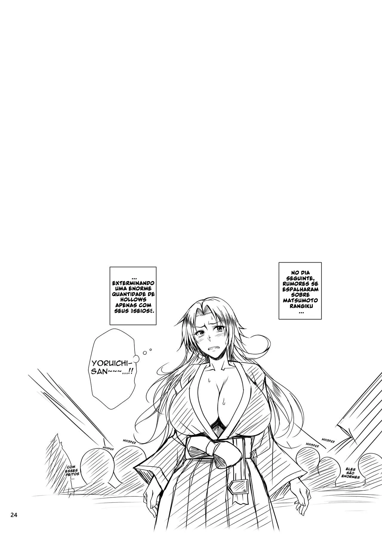 Kikuya Gonomi Vol.1 - Deliciosas piranhas Nobara, Rangiku e Rangiku em putaria! Em Hentai HQ Brasileiro