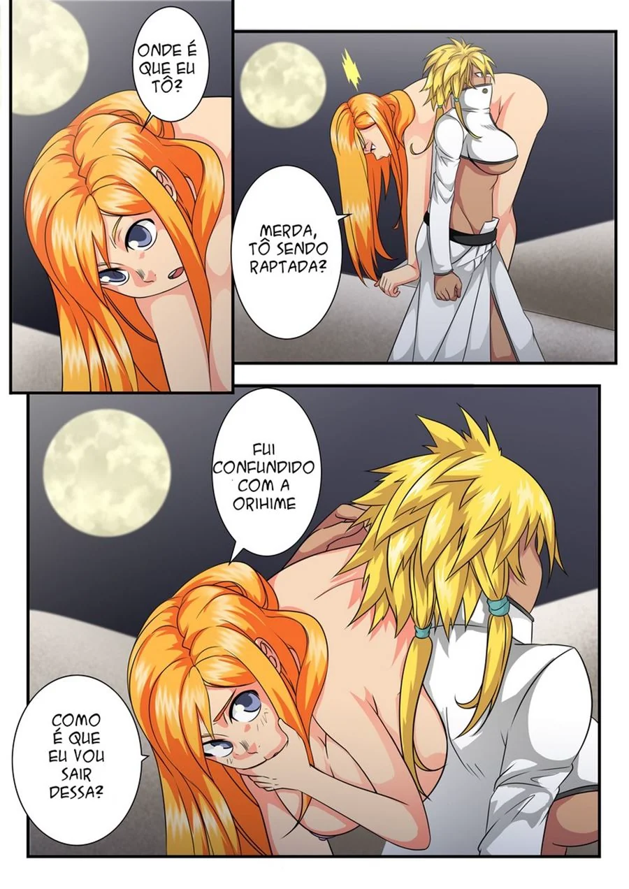 Kon Fodendo Orihime e Ichigo: Putaria Sem Limites em Bleach! Em HQ Brasileiro