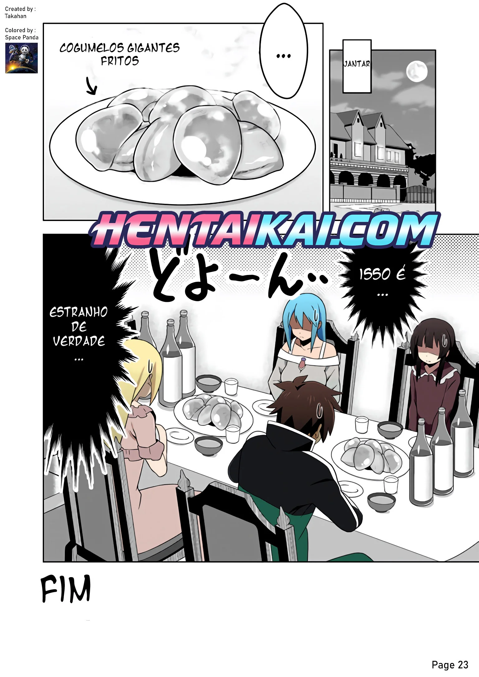 Konosuba: Kazuma fodendo as piranhas da mansão em hentai HQ Brasileiro