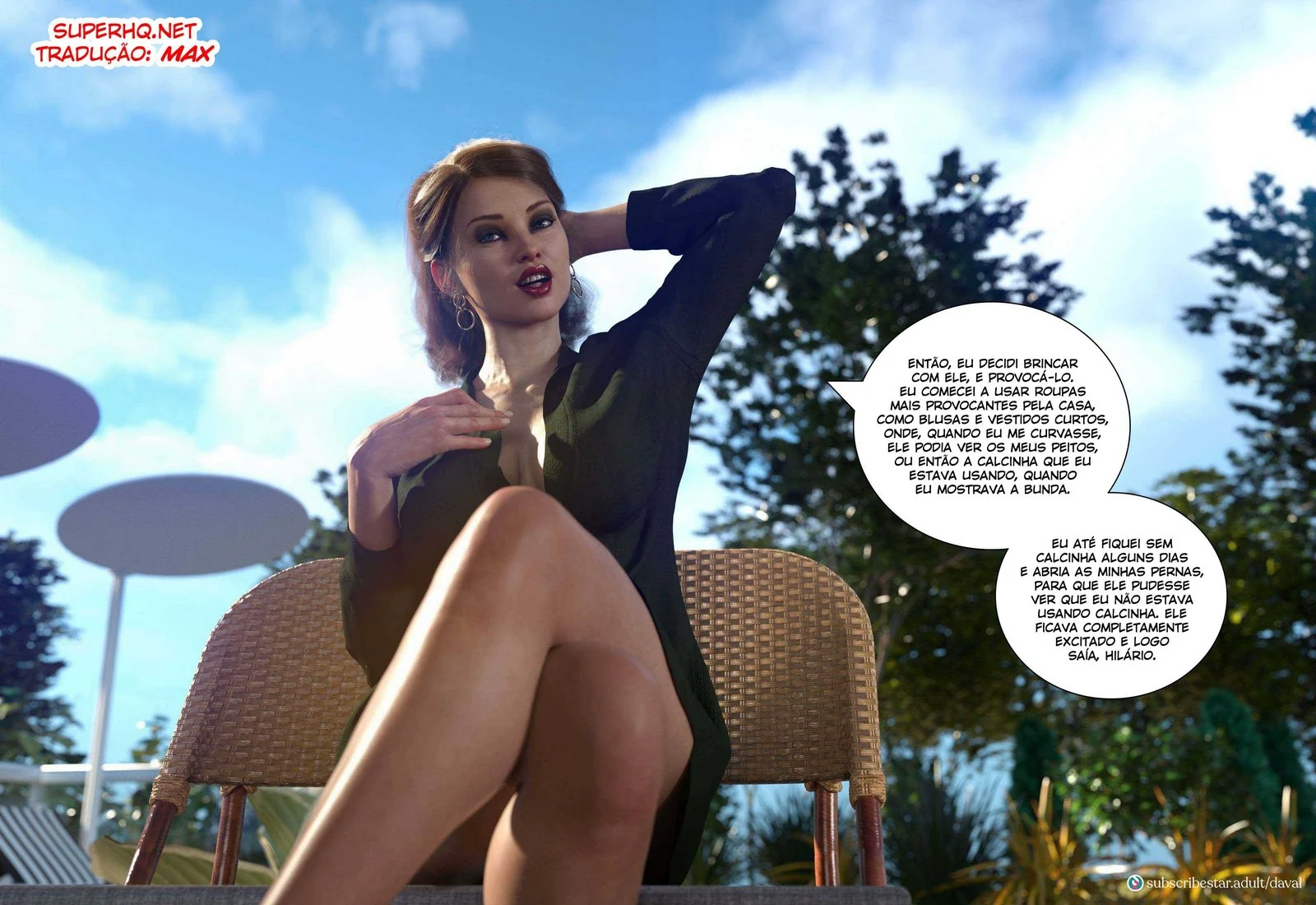 Lana Piranha se Excita Conversando sobre Hentai 3D em Hentai HQ Brasileiro