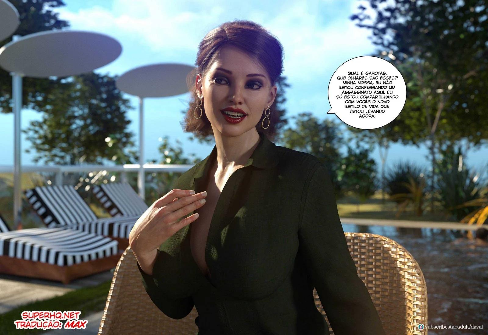 Lana Piranha se Excita Conversando sobre Hentai 3D em Hentai HQ Brasileiro