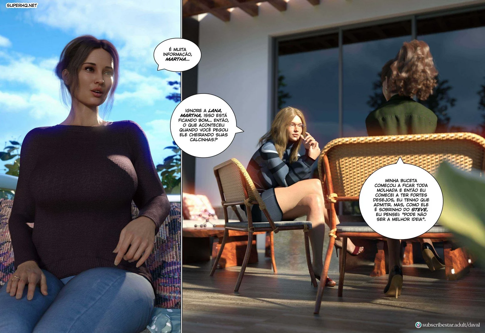 Lana Piranha se Excita Conversando sobre Hentai 3D em Hentai HQ Brasileiro