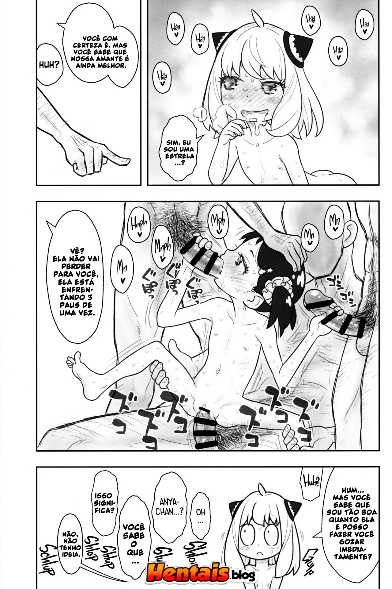 Loli Piranha Sedenta por Piroca Grande em HQ Brasileiro