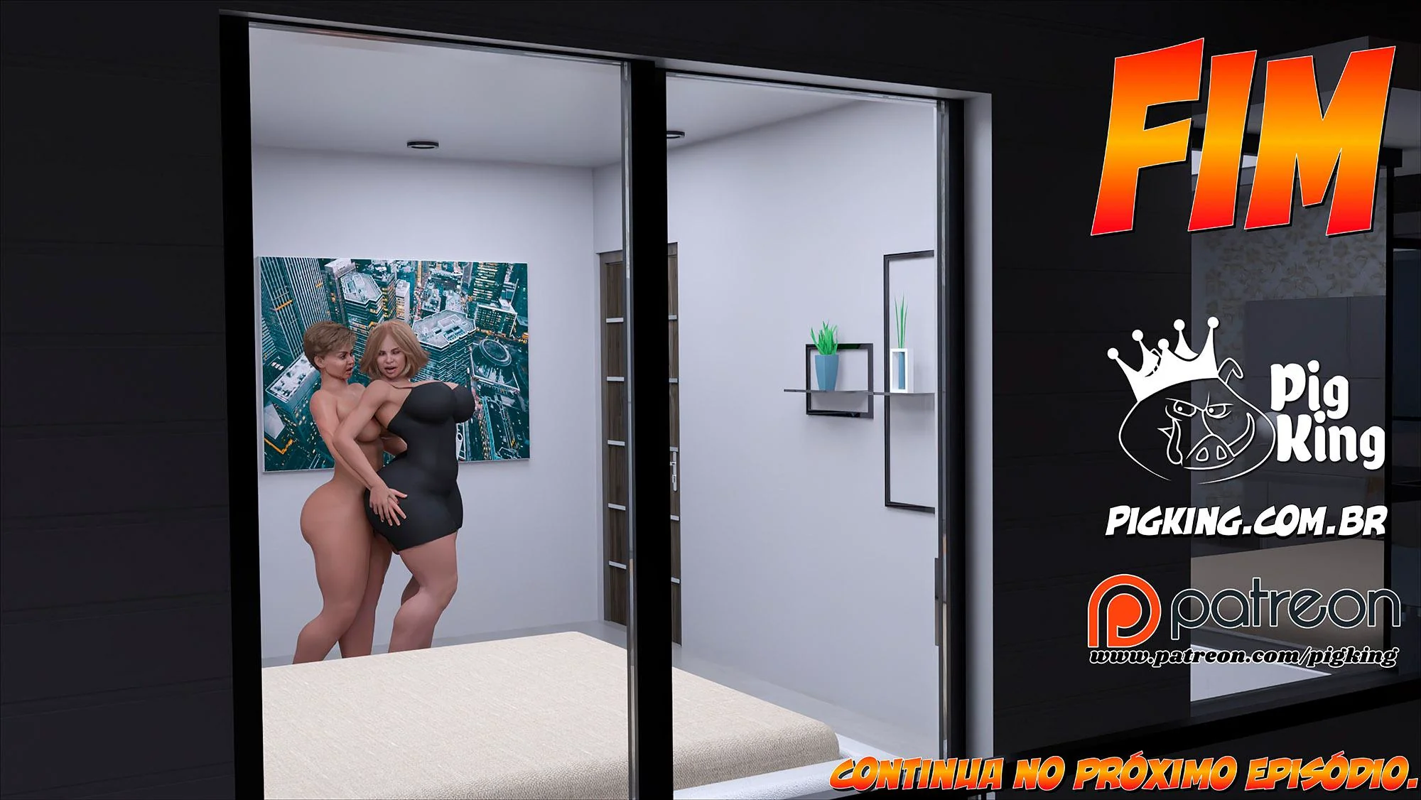 Louise Piranha Leva Pirocada do Velhote Dotado em Hentai HQ Brasileiro