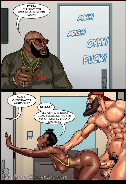 Maduras Sedentas por Pica: A História Hentai Interracial do Encanador Gostoso - Em Hentai HQ