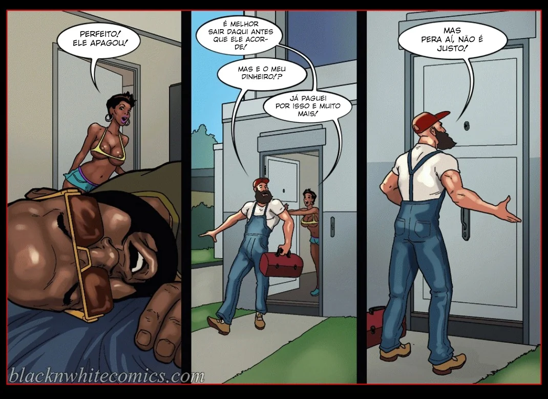 Maduras Sedentas por Pica: A História Hentai Interracial do Encanador Gostoso - Em Hentai HQ