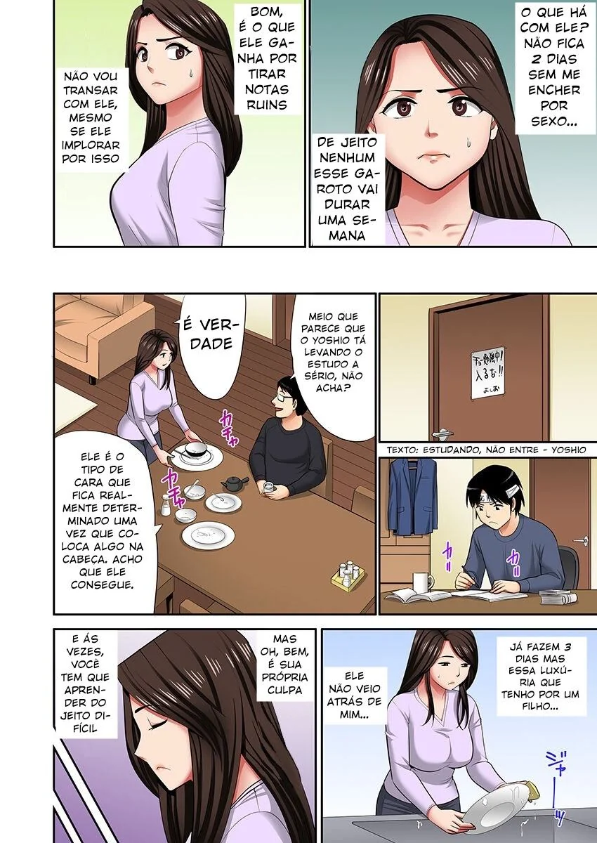 Mãe e filho no banheiro: Tesão proibido em HQ Incesto Brasileiro