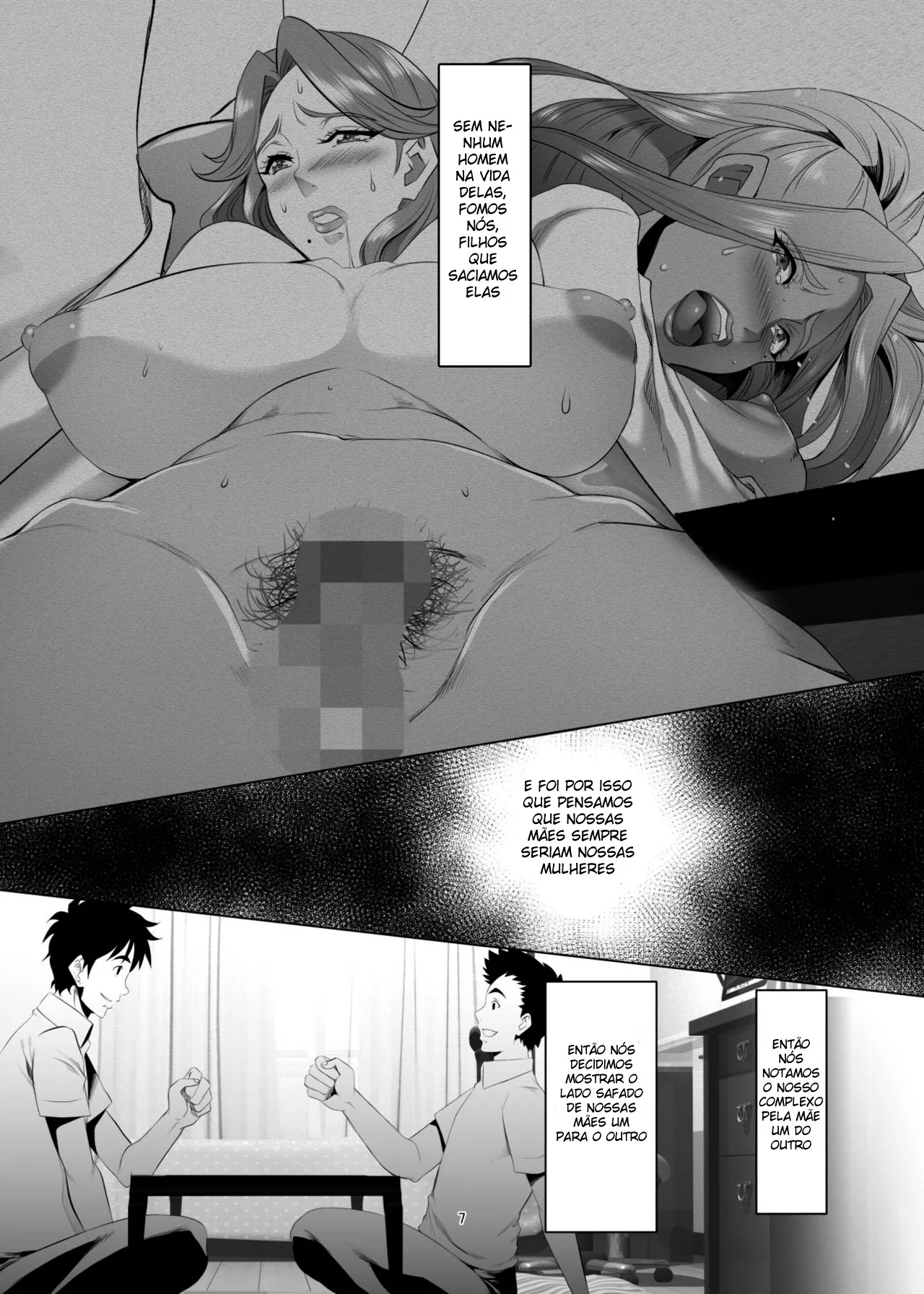 Mãe Gostosa Fodendo os Amigos da Filha Em Hentai HQ Brasileiro