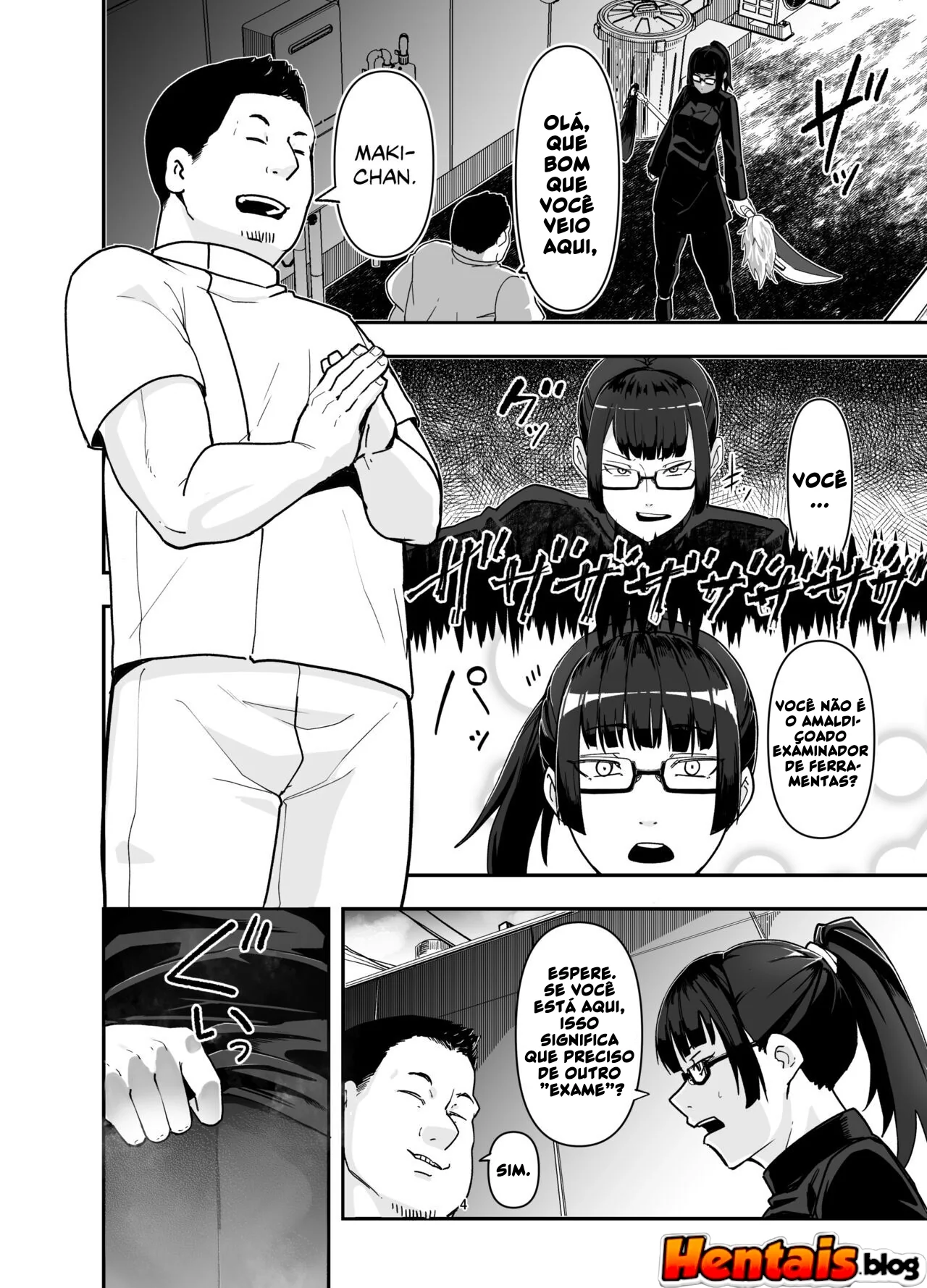 Maki Zenin e os Óculos da Obediência - Hentai HQ Brasileiro