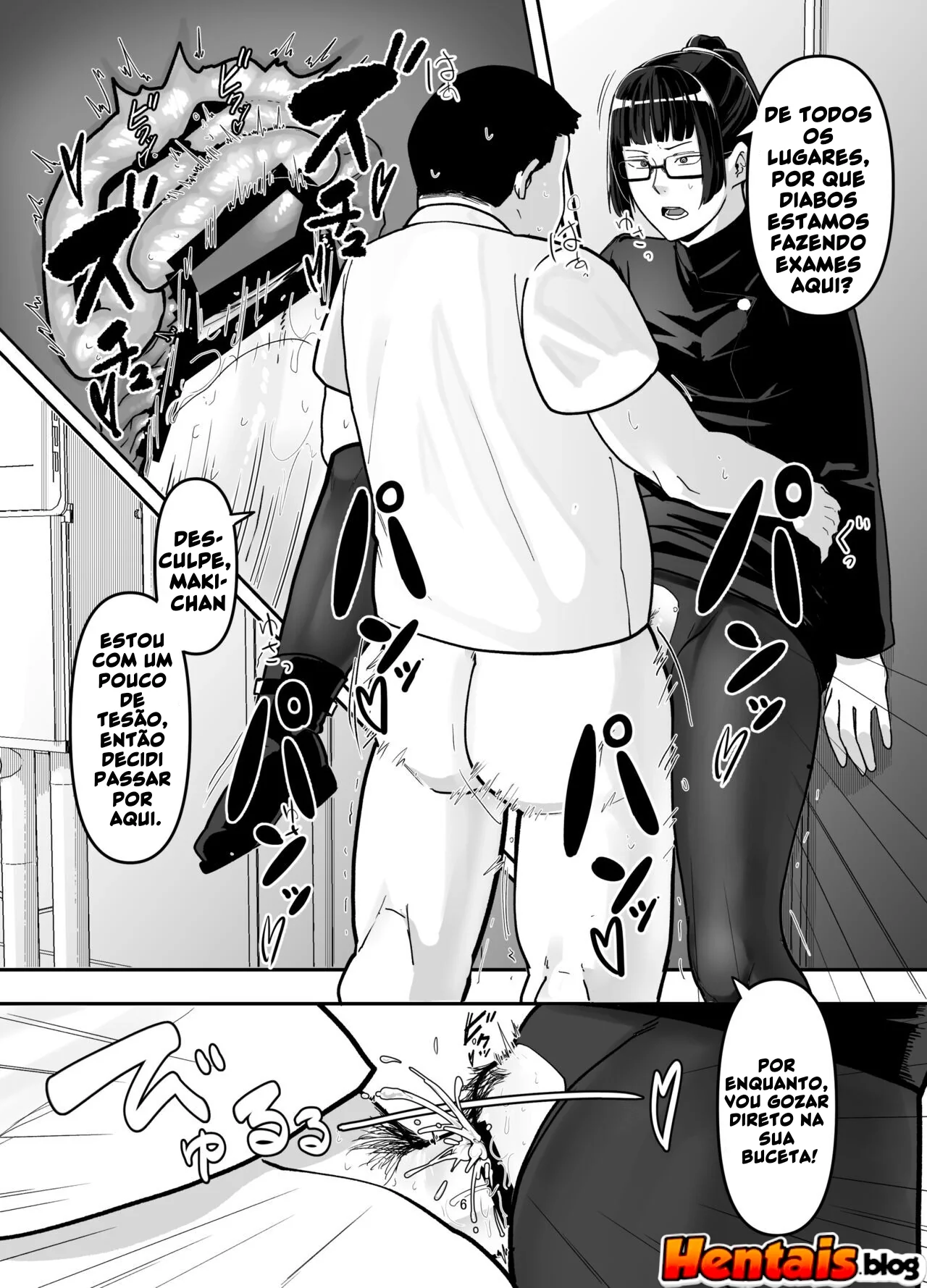 Maki Zenin e os Óculos da Obediência - Hentai HQ Brasileiro