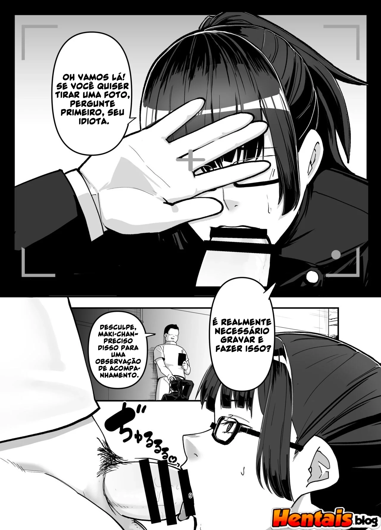 Maki Zenin e os Óculos da Obediência - Hentai HQ Brasileiro