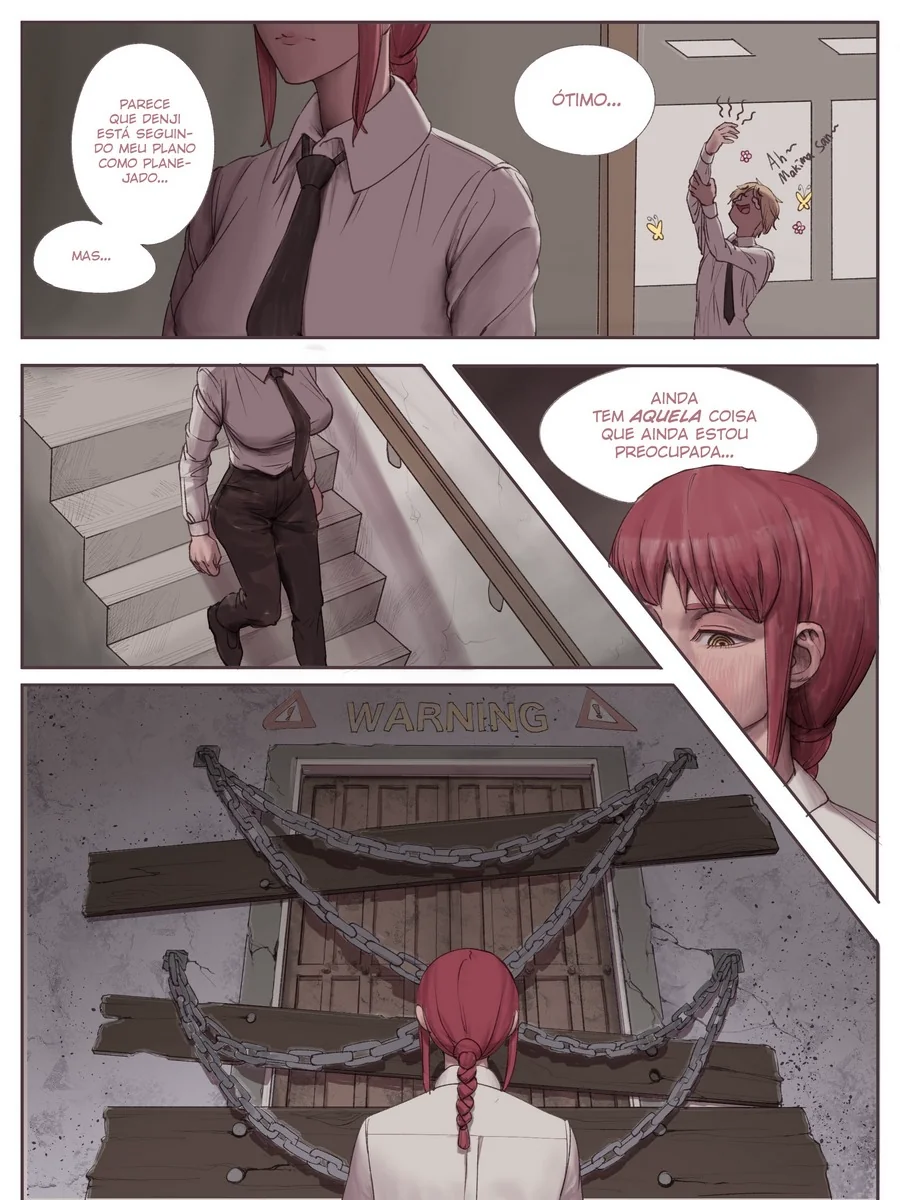 Makima, a Piranha do Chainsaw Man, Encara Rola de Demônio - HQ Hentai