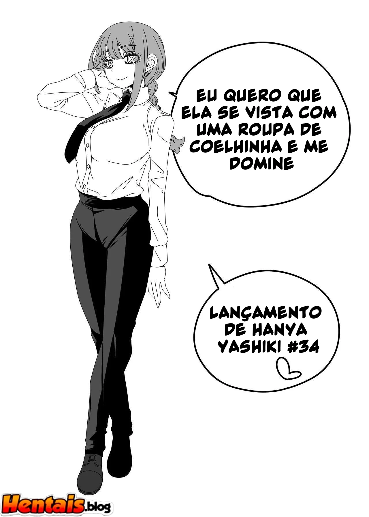 Makima Coelhinha Safada Querendo Rola em Hentai HQ Brasileiro