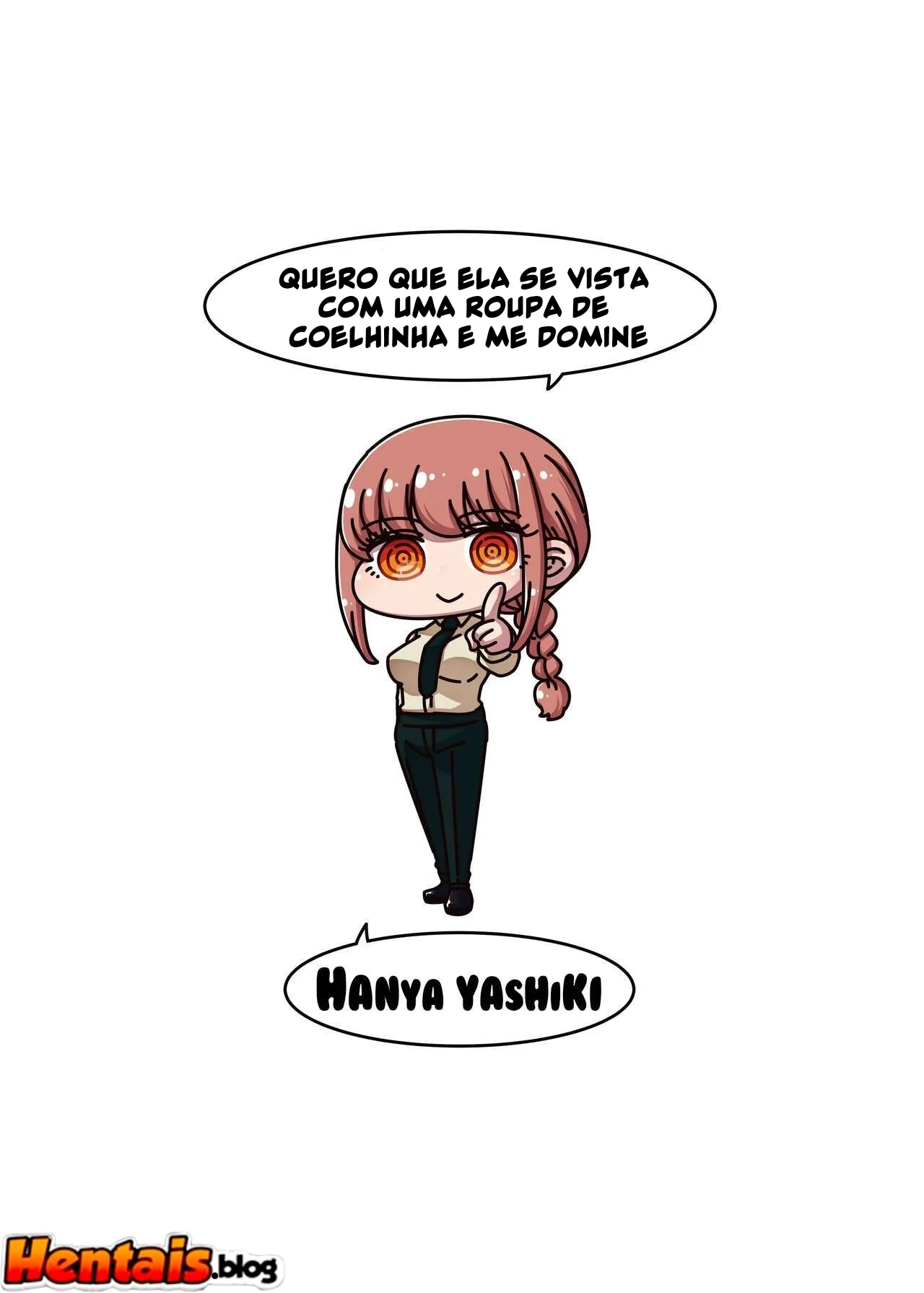 Makima Coelhinha Safada Querendo Rola em Hentai HQ Brasileiro