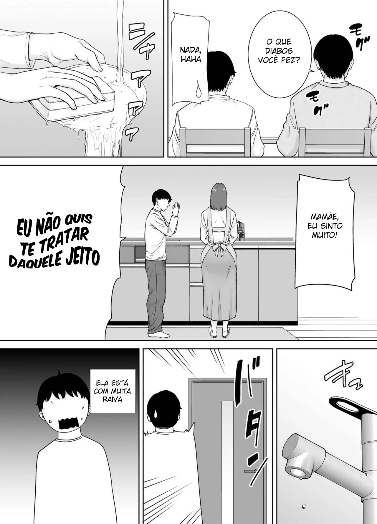 Mamãe Piranha: Explorando a Buceta Proibida do Filho em Sexo Incestuoso em HQ Brasileiro