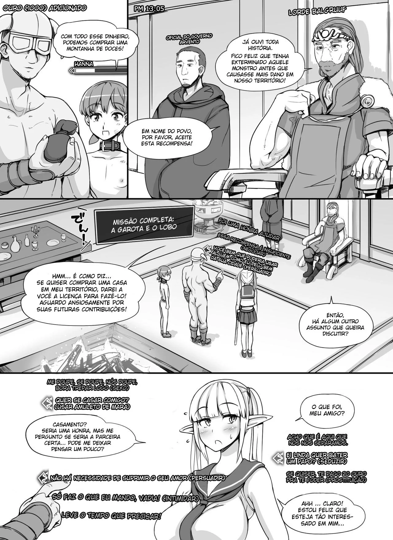 Mamãe Piranha Salva a Pica do Filho com Hentai Incesto na Floreste - HQ Brasileiro