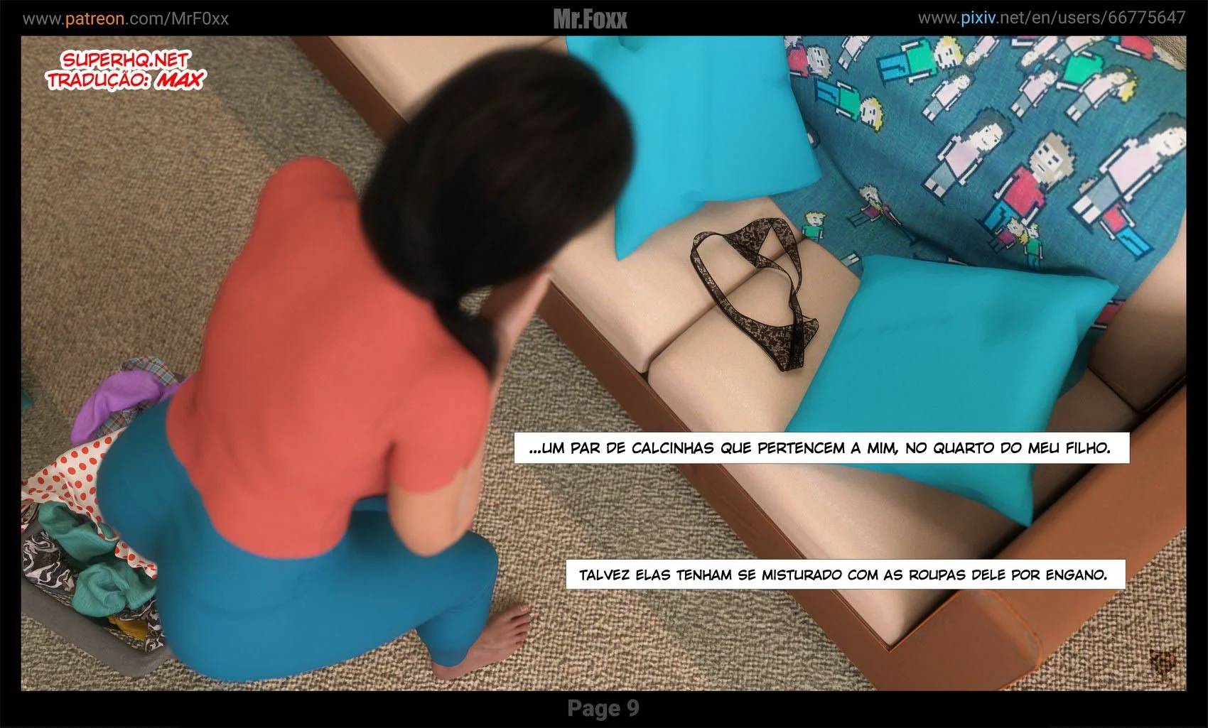 Mamãe Solteira Precisa de Pica Urgentemente em Hentai HQ Brasileiro