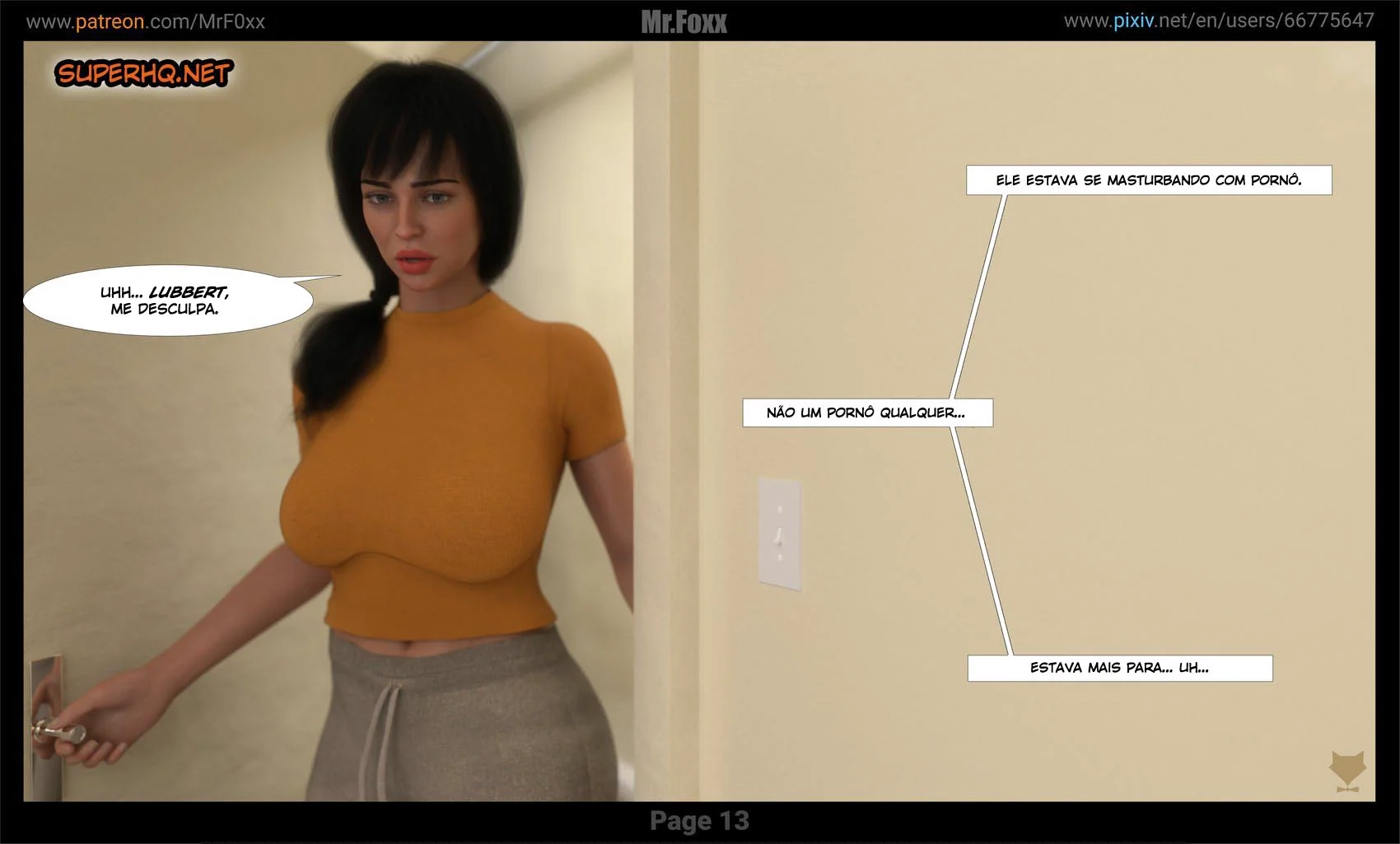 Mamãe Solteira Precisa de Pica Urgentemente em Hentai HQ Brasileiro