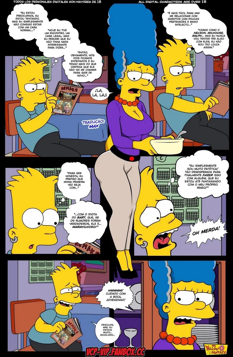 Marge e a Piroca do Homer - Surpresas na Casa dos Simpsons em HQ Brasileiro