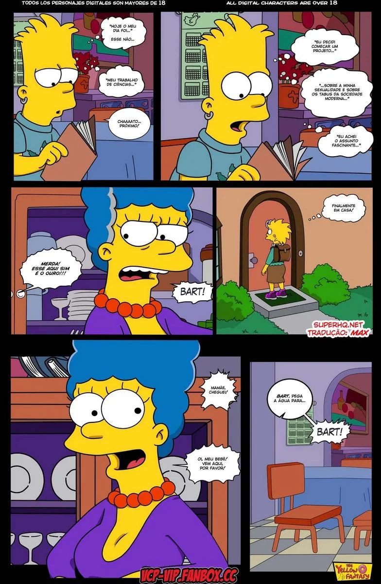 Marge e a Piroca do Homer - Surpresas na Casa dos Simpsons em HQ Brasileiro