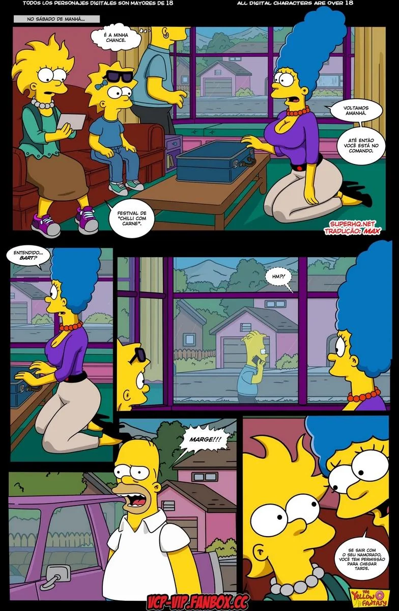 Marge e a Piroca do Homer - Surpresas na Casa dos Simpsons em HQ Brasileiro