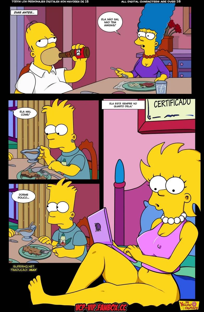 Marge e a Piroca do Homer - Surpresas na Casa dos Simpsons em HQ Brasileiro