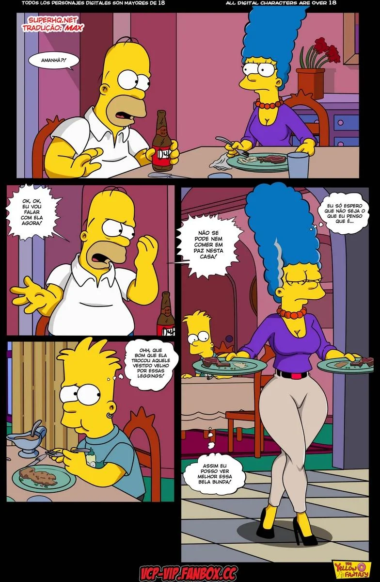 Marge e a Piroca do Homer - Surpresas na Casa dos Simpsons em HQ Brasileiro