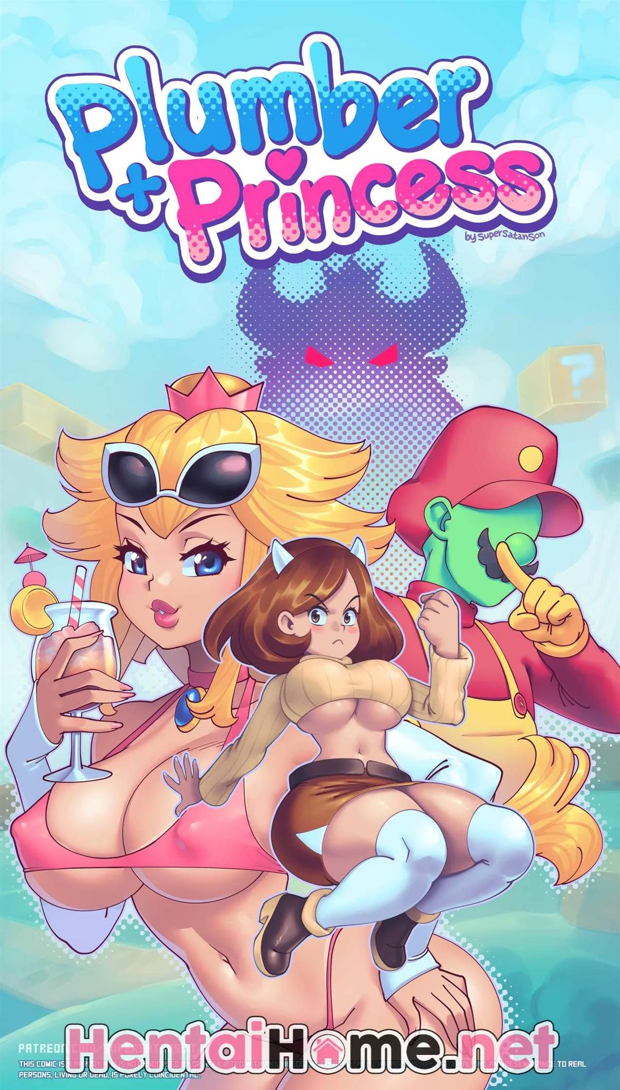 Mario arromba a buceta da Princesa Peach em HQ Brasileiro