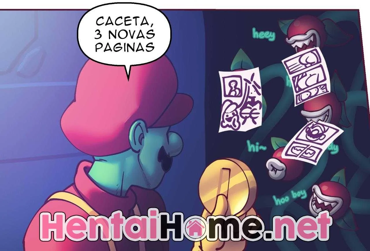 Mario arromba a buceta da Princesa Peach em HQ Brasileiro