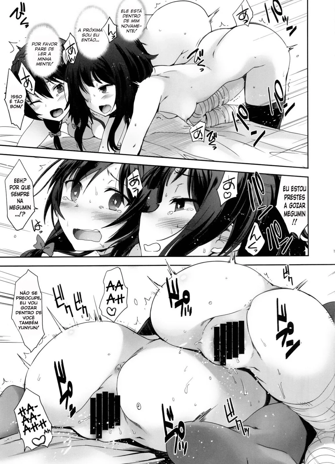 Megumin e Yunyun: A Coleira Dupla e a Foda Gostosa - HQ Sexo