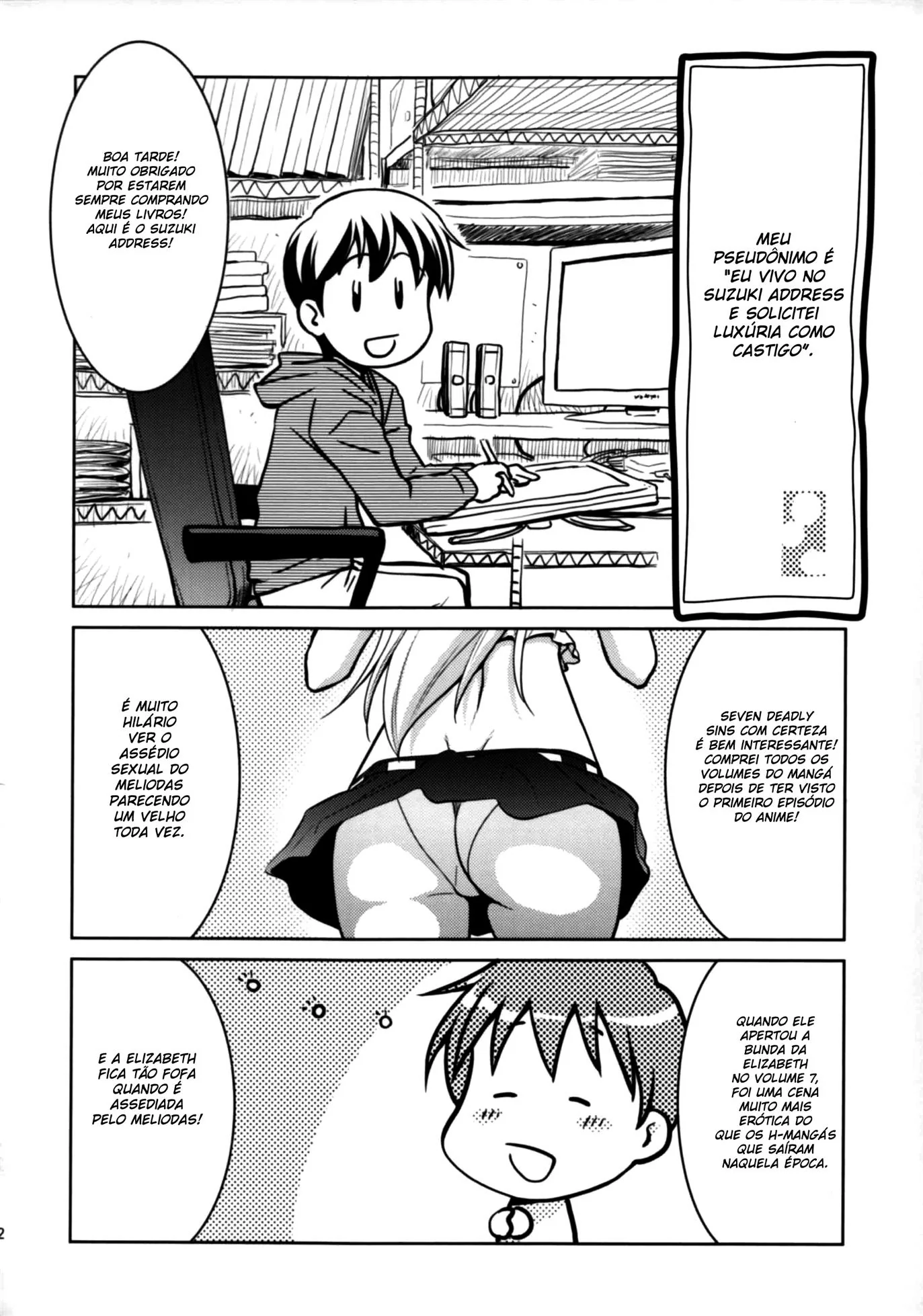 Meliodas ensinando Elizabeth a arte de dar a buceta em HQ Brasileiro