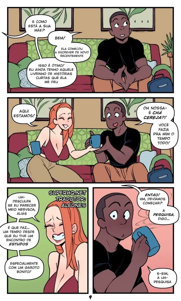 MILF Piranha Ressurgindo do Passado em Cartoon Porno: Pica na Buceta dos Meninos Crescidos" em HQ Brasileiro