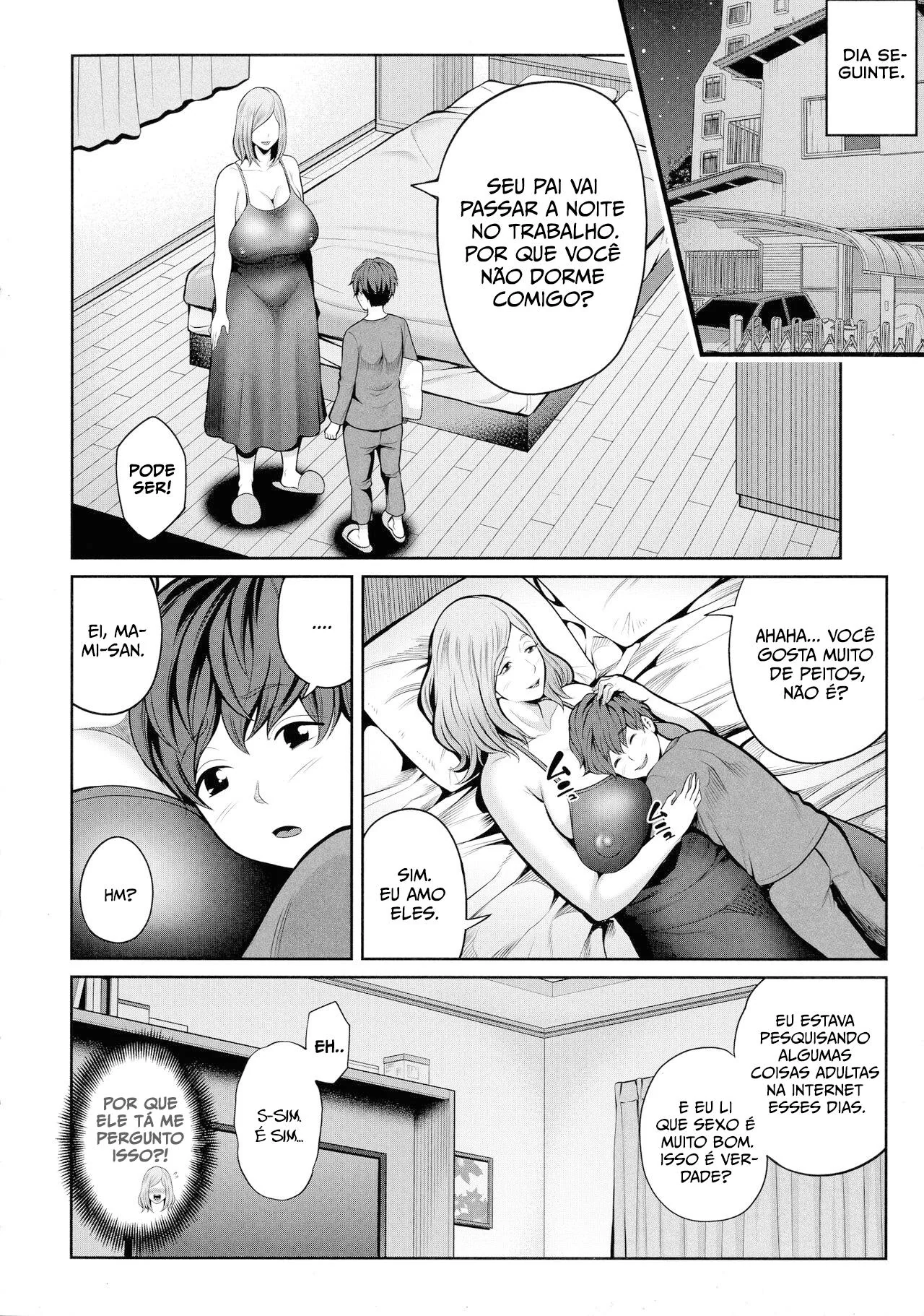 Milf piranha seduz seu enteado em novo relacionamento - Em HQ Brasileiro